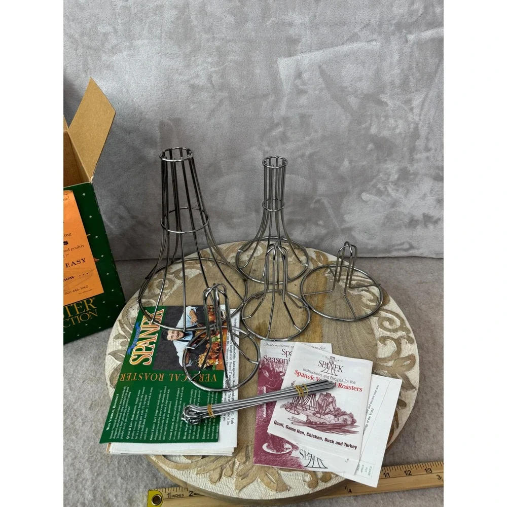 Spanek Vertical Roaster Collection Poultry Turkey Chicken‎ Game Hen Set with Box